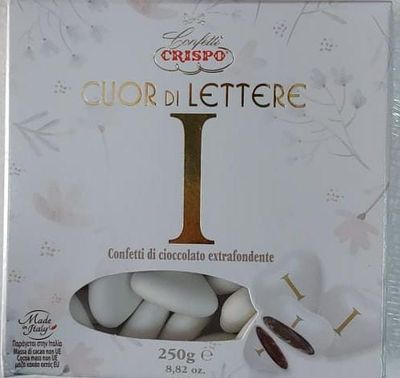 Crispo Cuor di Lettere Confetti con Iniziali "I"