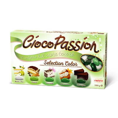 Crispo Confetti Ciocopassion Selection 5 Tonalità di Verde Senza Glutine (Gluteen Free) 1 kg