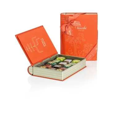 Venchi Maxi Libro in Latta con Cioccolatini assortiti Gluten Free 203Gr