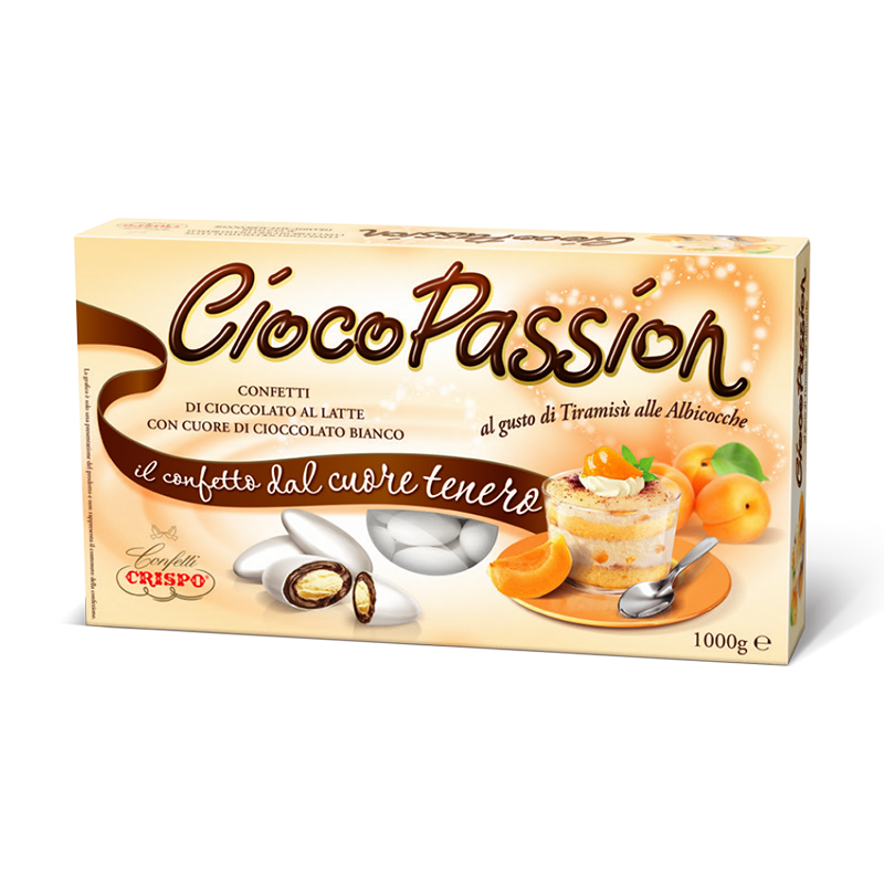Crispo Confetti Ciocopassion Tiramisù alle Albicocche Senza Glutine (Gluten Free) 1 kg