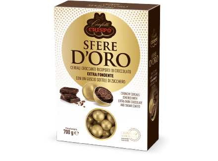 Crispo Sfere D'Oro Cereali ricoperti di Cioccolato fondente