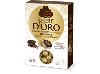Crispo Sfere D'Oro Cereali ricoperti di Cioccolato fondente