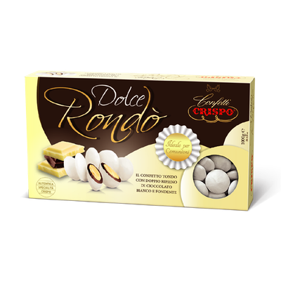 Crispo Confetti Dolce Rondò Bianco Ideale per Comunione 1 kg