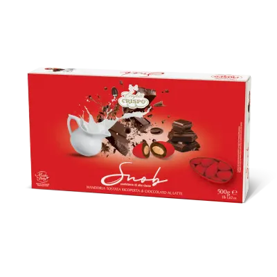 Crispo Confetti Snob Cioccolato al Latte Rosso senza Glutine (Gluten Free) 500 Gr