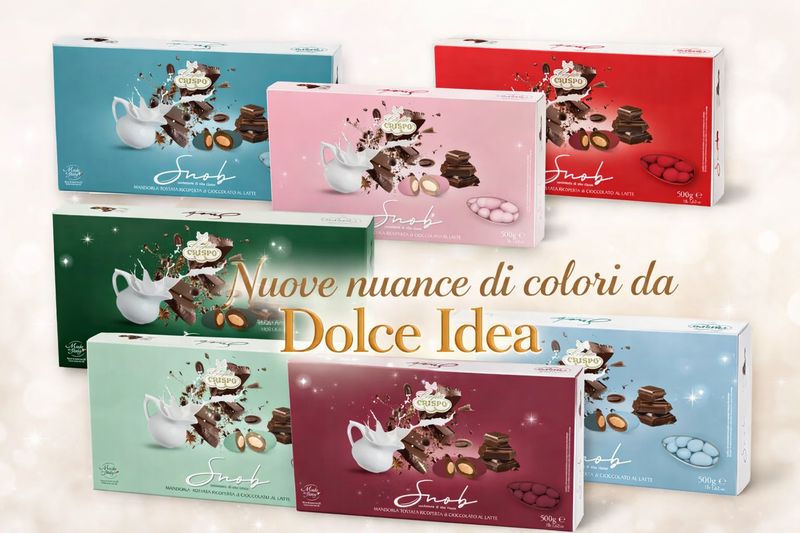 Crispo Confetti Snob Cioccolato al Latte Rosso senza Glutine (Gluten Free) 500 Gr