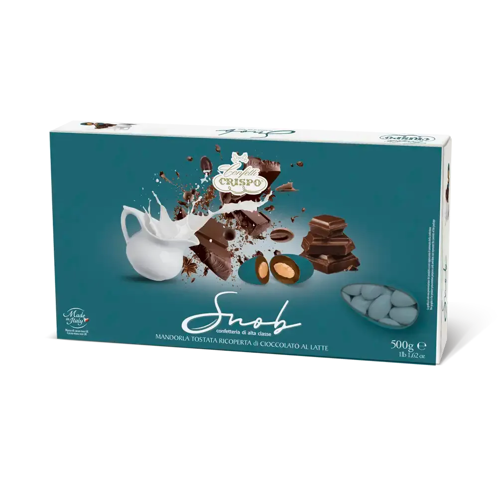 Crispo Confetti Snob Cioccolato al Latte Ottanio senza Glutine (Gluten Free) 500 Gr