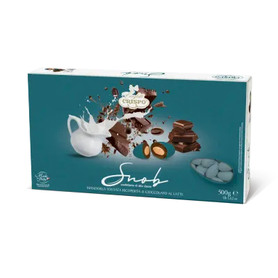 Crispo Confetti Snob Cioccolato al Latte Ottanio senza Glutine (Gluten Free) 500 Gr