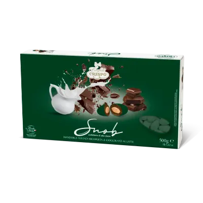 Crispo Confetti Snob Cioccolato al Latte Verde Inglese senza Glutine (Gluten Free) 500 Gr