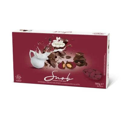 Crispo Confetti Snob Cioccolato al Latte Bordeaux senza Glutine (Gluten Free) 500 Gr