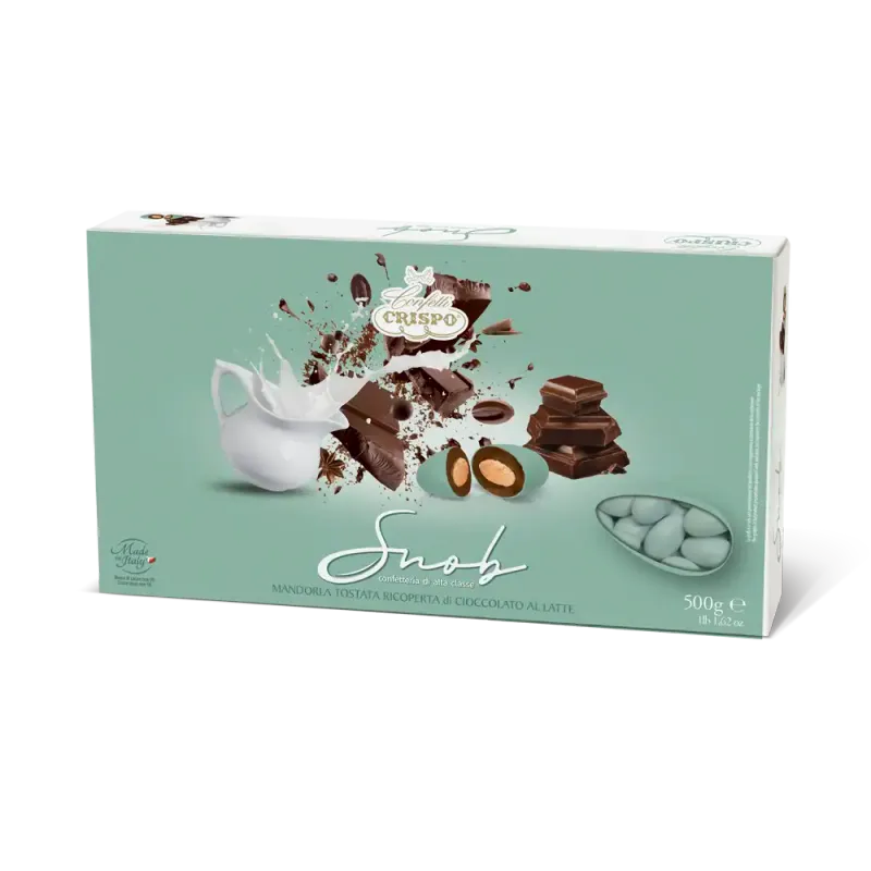 Crispo Confetti Snob Cioccolato al Latte Verde Salvia senza Glutine (Gluten Free) 500 Gr