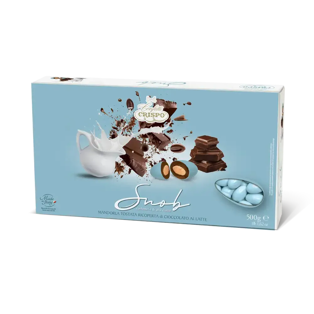 Crispo Confetti Snob Cioccolato al Latte Carta da Zucchero senza Glutine (Gluten Free) 500 Gr