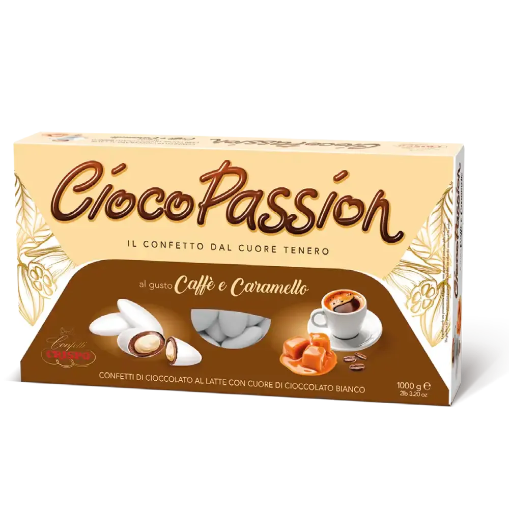 Crispo Confetti Ciocopassion al Caffè e Caramello Senza Glutine (Gluten Free) 1 Kg