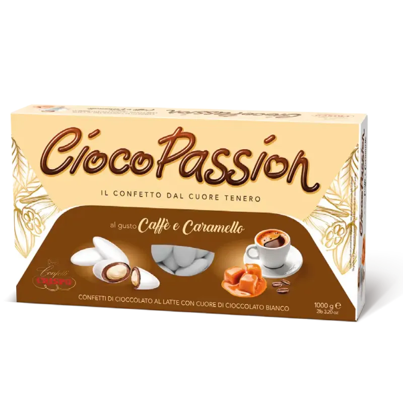 Crispo Confetti Ciocopassion al Caffè e Caramello Senza Glutine (Gluten Free) 1 Kg Crispo Confetti Ciocopassion al Caffè e Caramello Senza Glutine (Gluten Free) 1 Kg