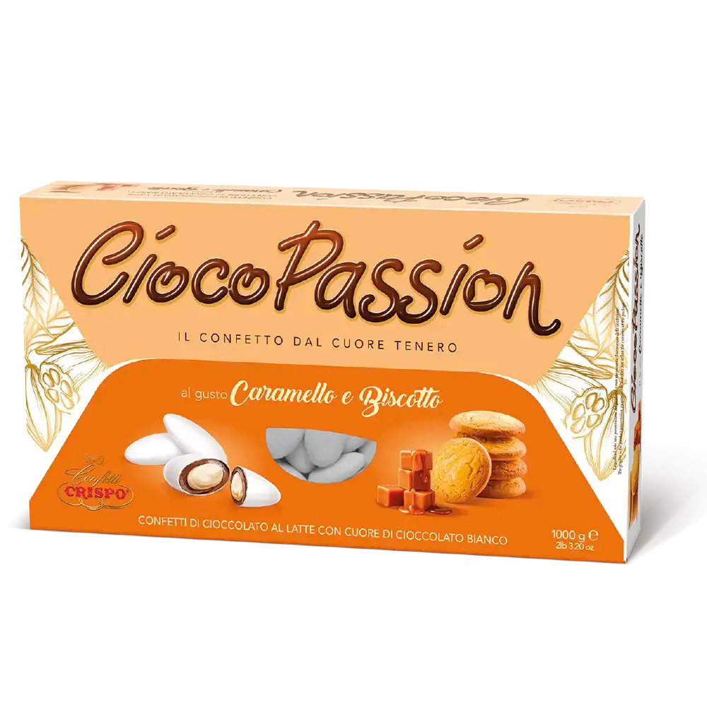 Crispo Confetti Ciocopassion al Caramello e Biscotto Senza Glutine (Gluten Free) 1 Kg