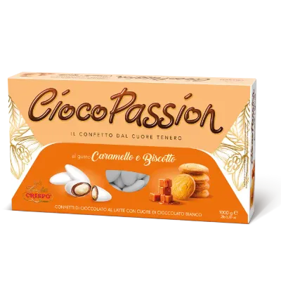 Crispo Confetti Ciocopassion al Caramello e Biscotto Senza Glutine (Gluten Free) 1 Kg Crispo Confetti Ciocopassion al Caramello e Biscotto Senza Glutine (Gluten Free) 1 Kg