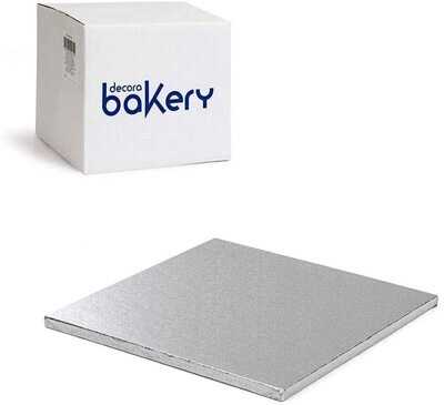 Decora Sottotorta Rigido Quadrato Bianco linea Bakery 30 x 30 x h 1,2 cm