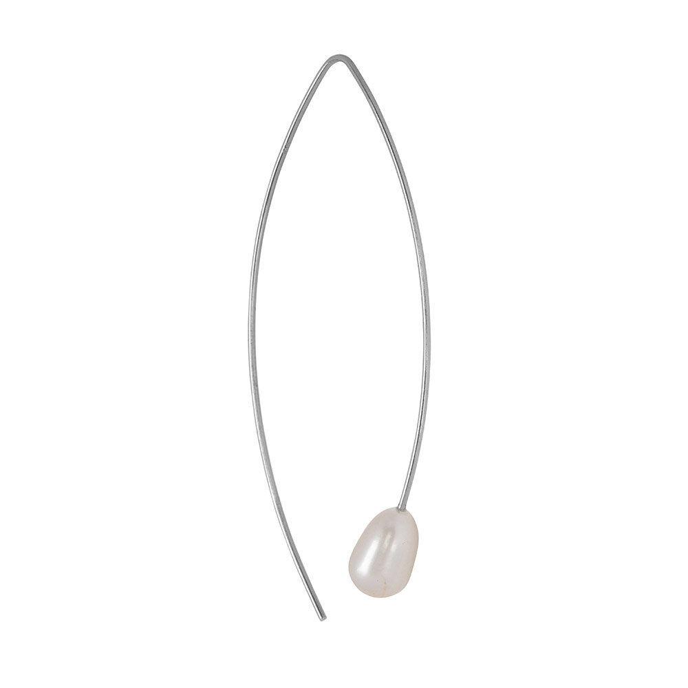 Celestia parel oorbel zilver