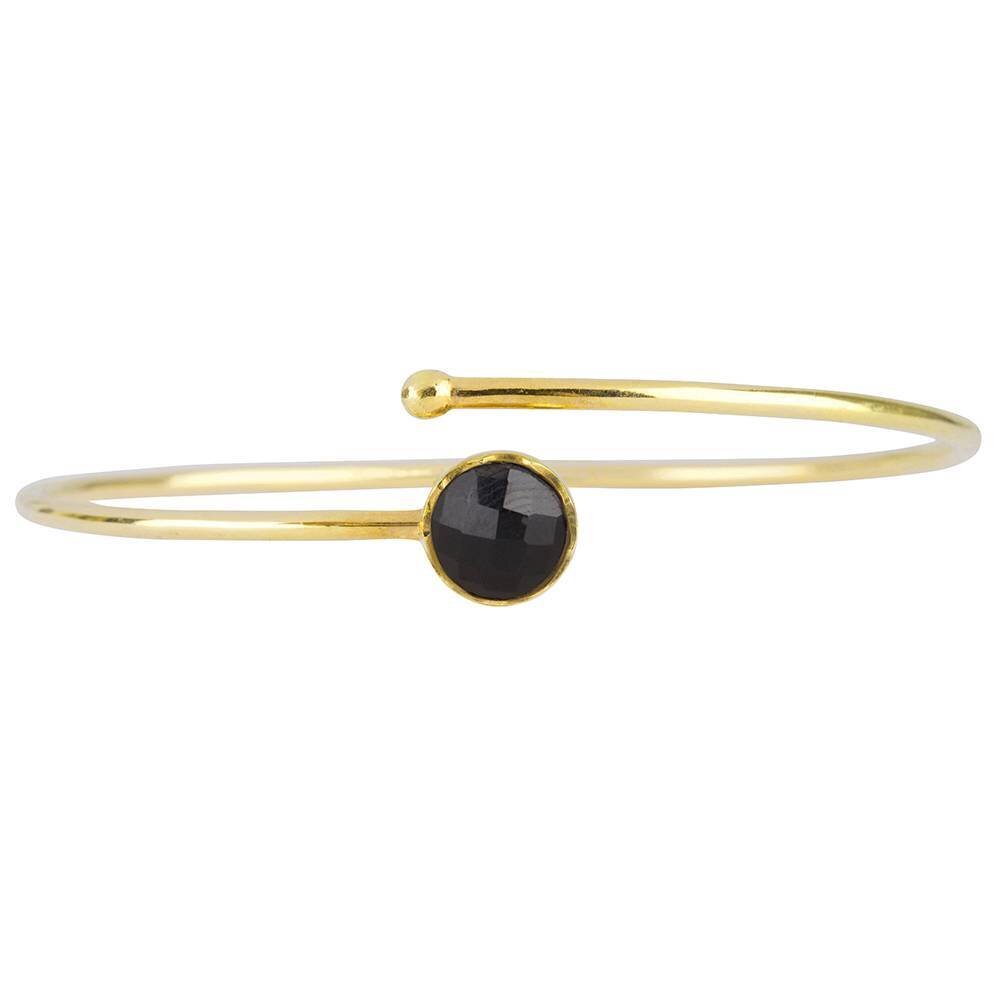 Gouden armband met Zwarte Onyx kinderen