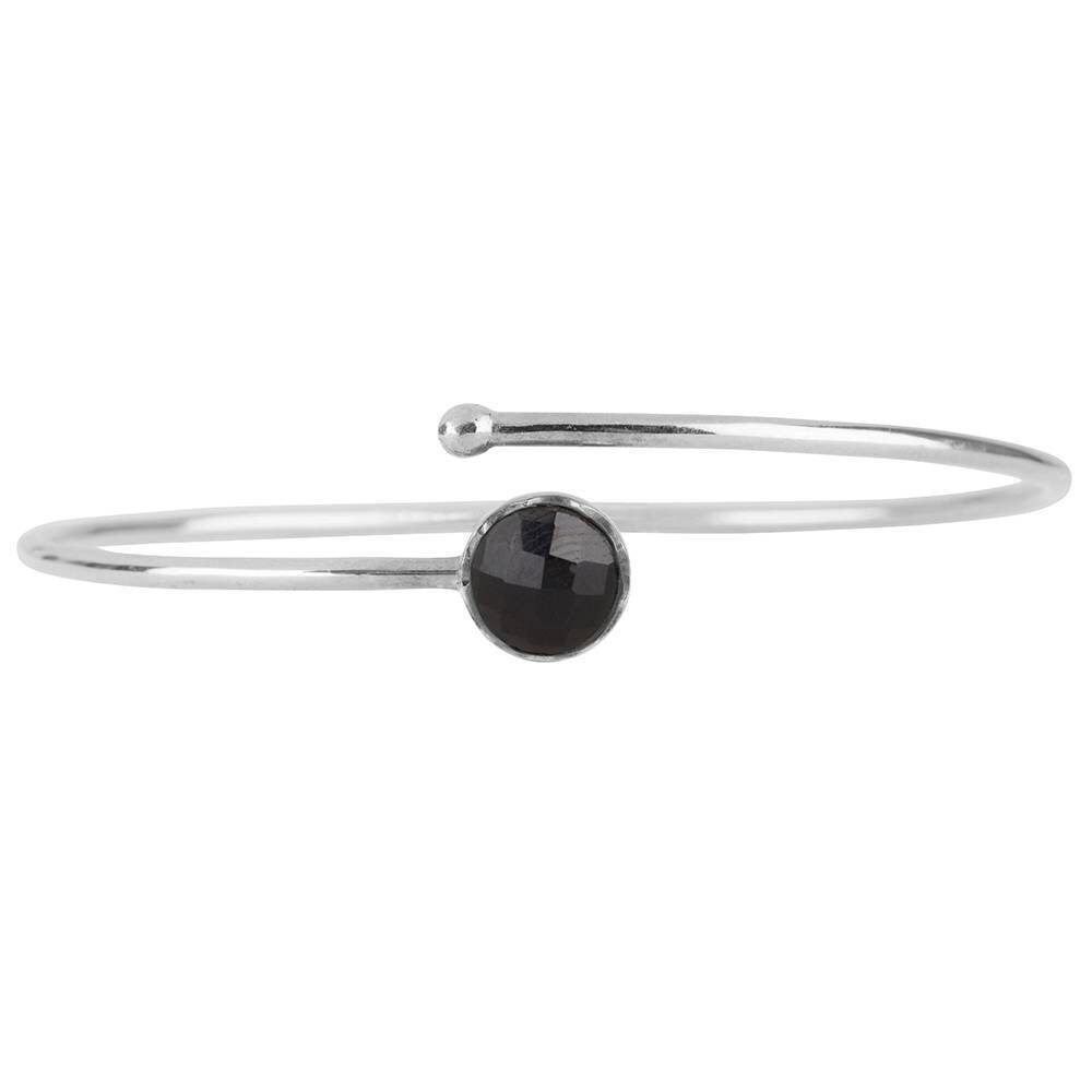 Zilveren armband met Zwarte Onyx kinderen