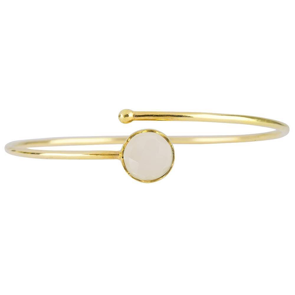 Gouden armband met Regenboog Maansteen