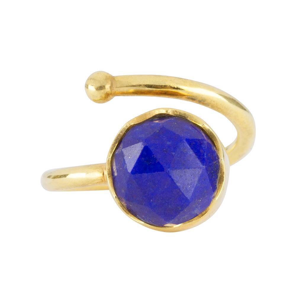 Gouden ring met Lapis Lazuli