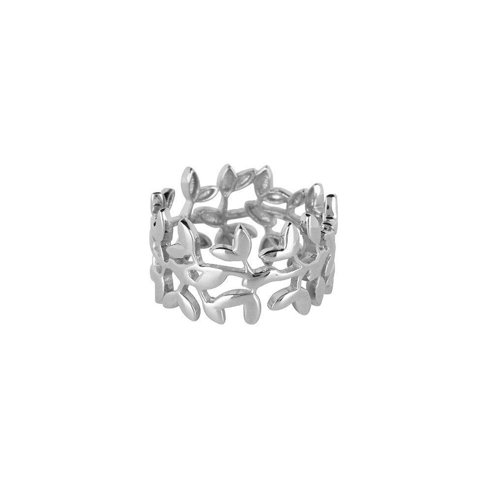 Nyssa ring breed zilver
