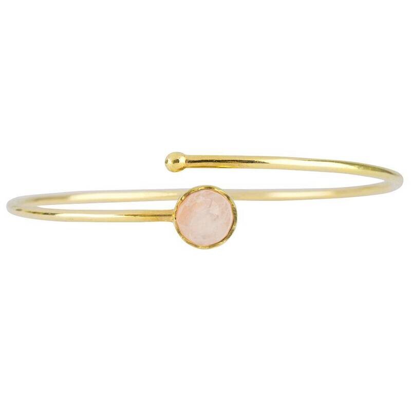Gouden armband met Regenboog maansteen kinderen
