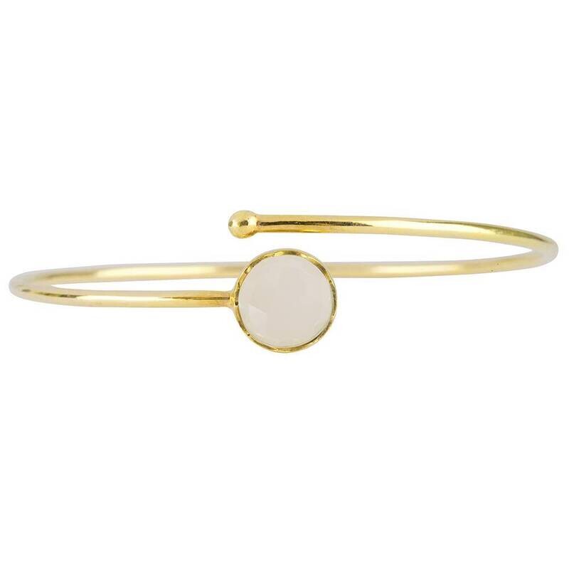 Gouden armband met Regenboog Maansteen