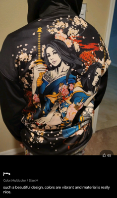 Manfinity EMRG Men Figure &amp; Floral Print Kangaroo Pocket Drop Shoulder Drawstring Hoodie