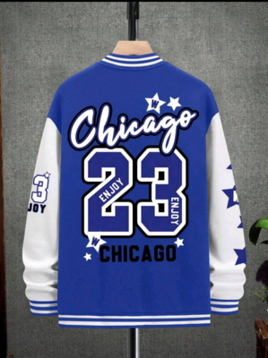 Manfinity Sporsity Men 1pc Letter Graphic Two Tone Varsity Jacket