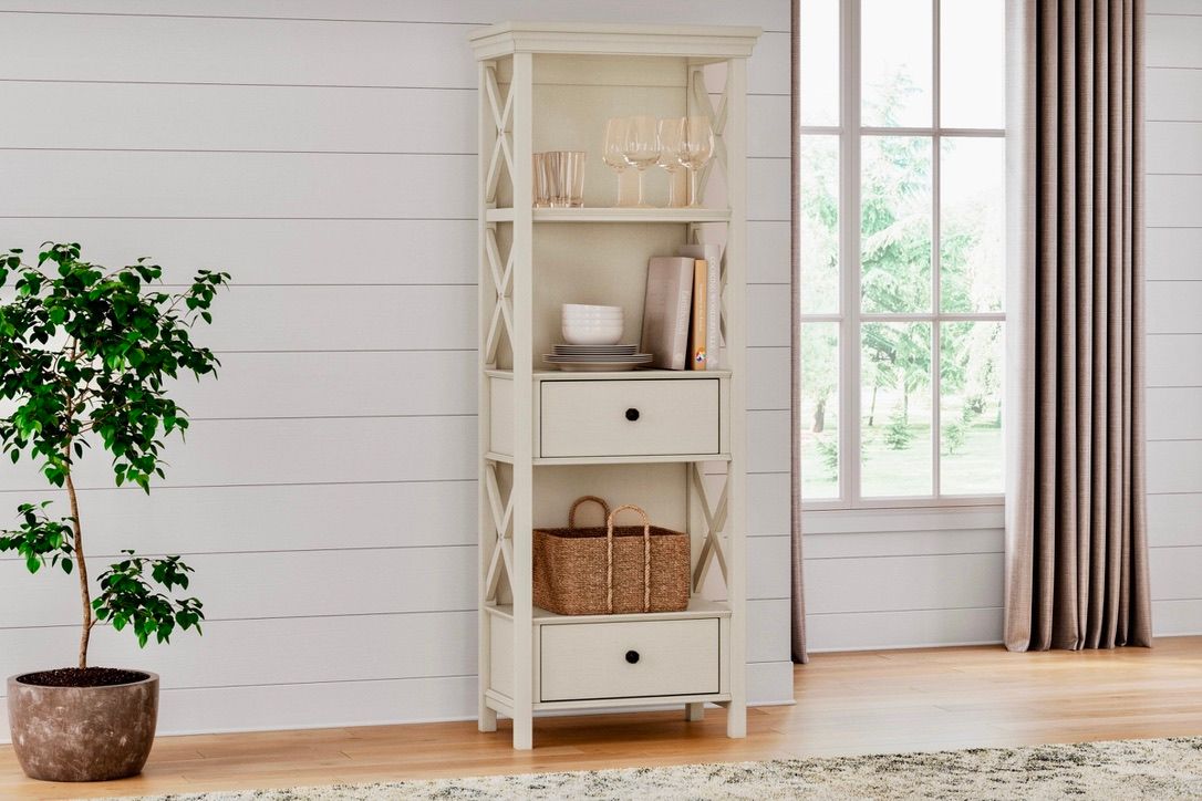*New* - Ashley Furniture - Bolanburg - Tall Display Cabinet w/ 2 Drawers and 3 Shelves