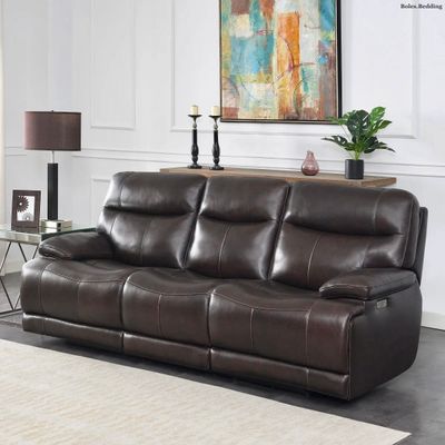 Simon Li - Ridgewin - Leather - Power Reclining Sofa w/ Power Headrests