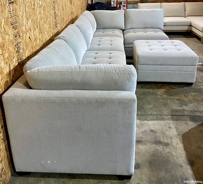 *NEW* - Thomasville - Tisdale Collection - 6-Piece Modular Sectional w/ Storage Ottoman - Beige