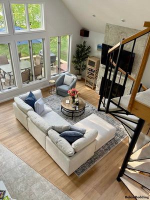 Aiden & Ivy - Dayna - 4-Piece Modular Sectional - Light Gray