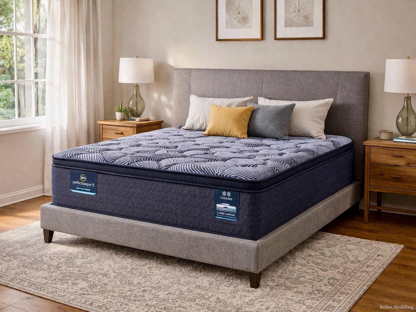 Serta Perfect Sleeper X Lexton 14.25” Medium Quilted Hybrid Pillow Top King Mattress