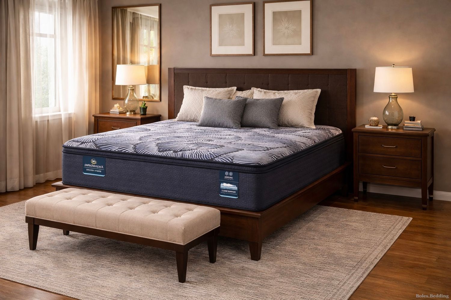 Serta Perfect Sleeper X Lexton King Mattress 14.25" Medium Quilted Hybrid Pillow Top