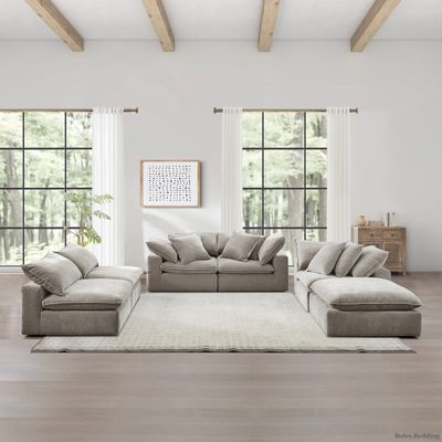 Aiden &amp; Ivy Sereen 6-Piece Modular Sectional Taupe