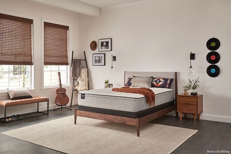 Sealy Essentials Winter Green 12” Medium Euro Top Queen Mattress