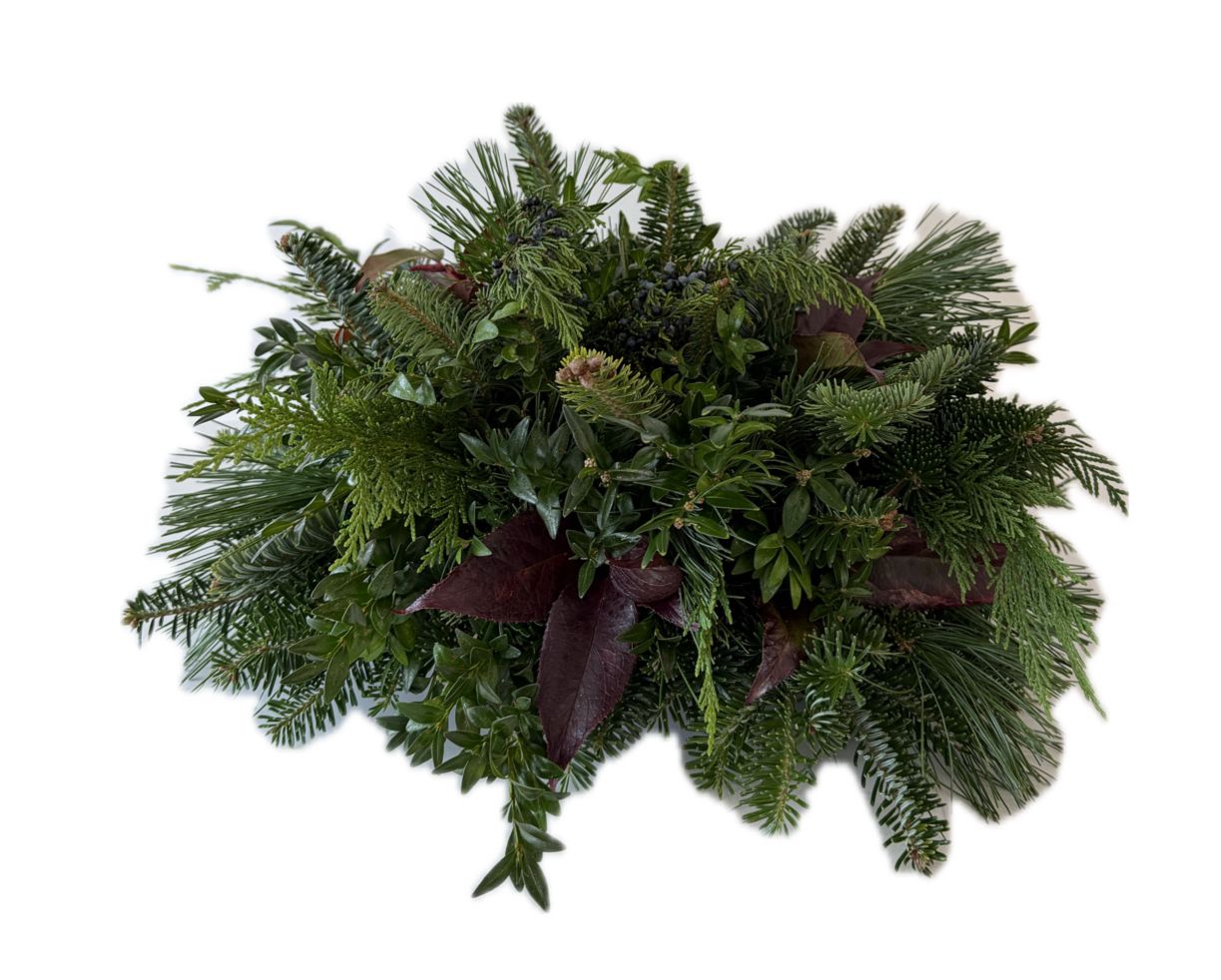 Mixed Greenery Round Centerpiece