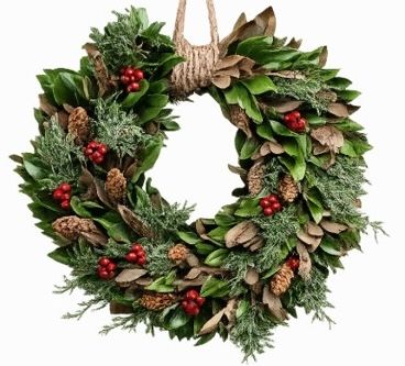Magnolia Mistletoe Wreath Magnolia Mistletoe Wreath