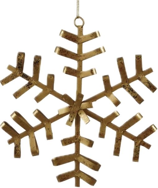 Metal Snowflake Ornament - Open Style Metal Snowflake Ornament - Open Style