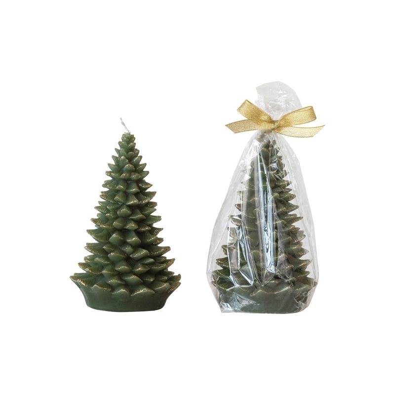 Christmas Tree Candle, Green