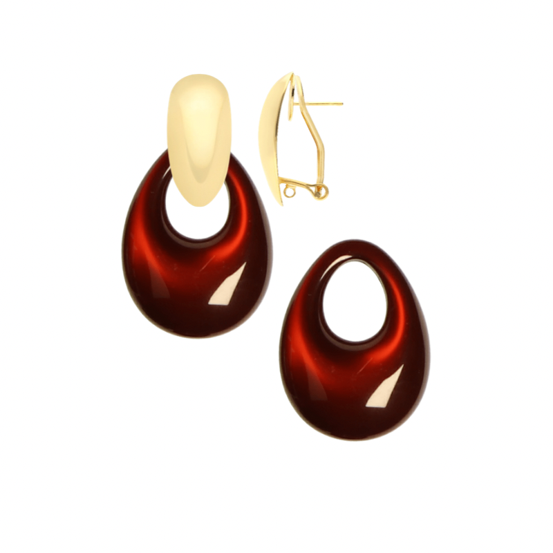 Earrings Silky Chocolate Drops