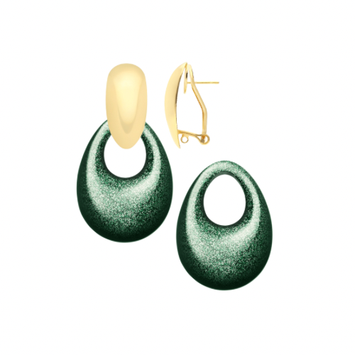 Earrings Emerald Enigma Drops