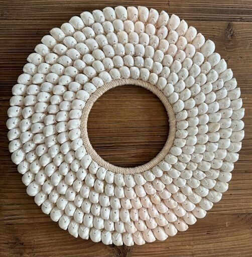 Bali Cream Round Shell Necklace XL