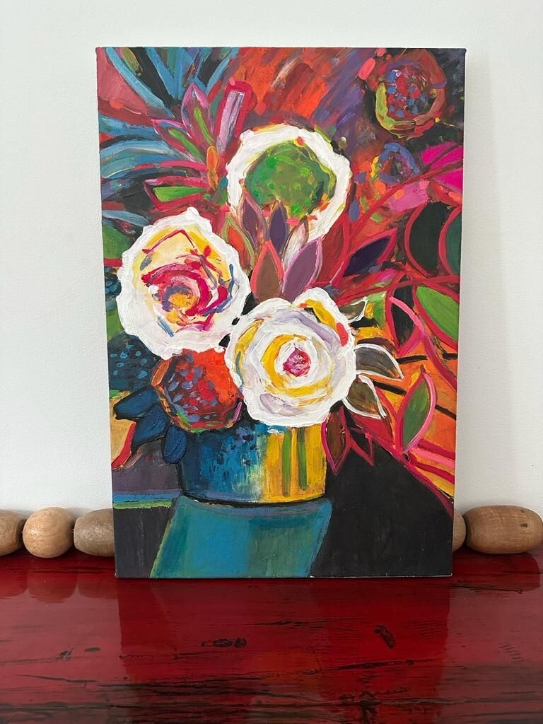 Flowers Painting 50 CM X 75 CM