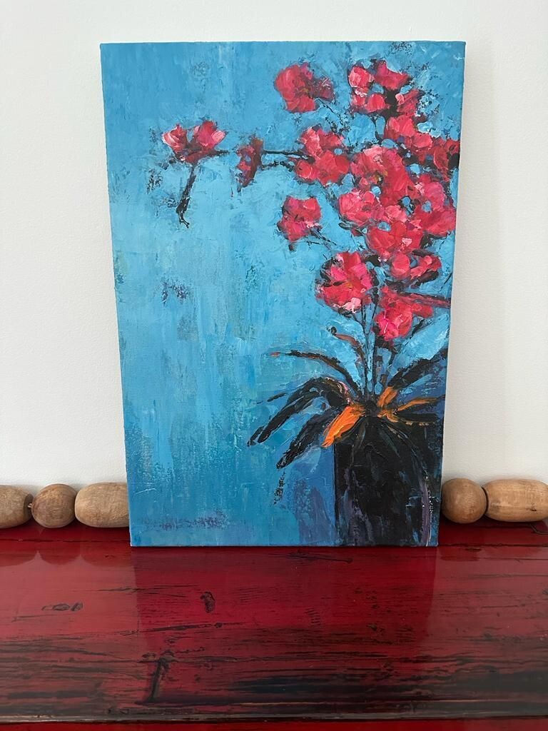Flowers Painting 50 CM X 75 CM