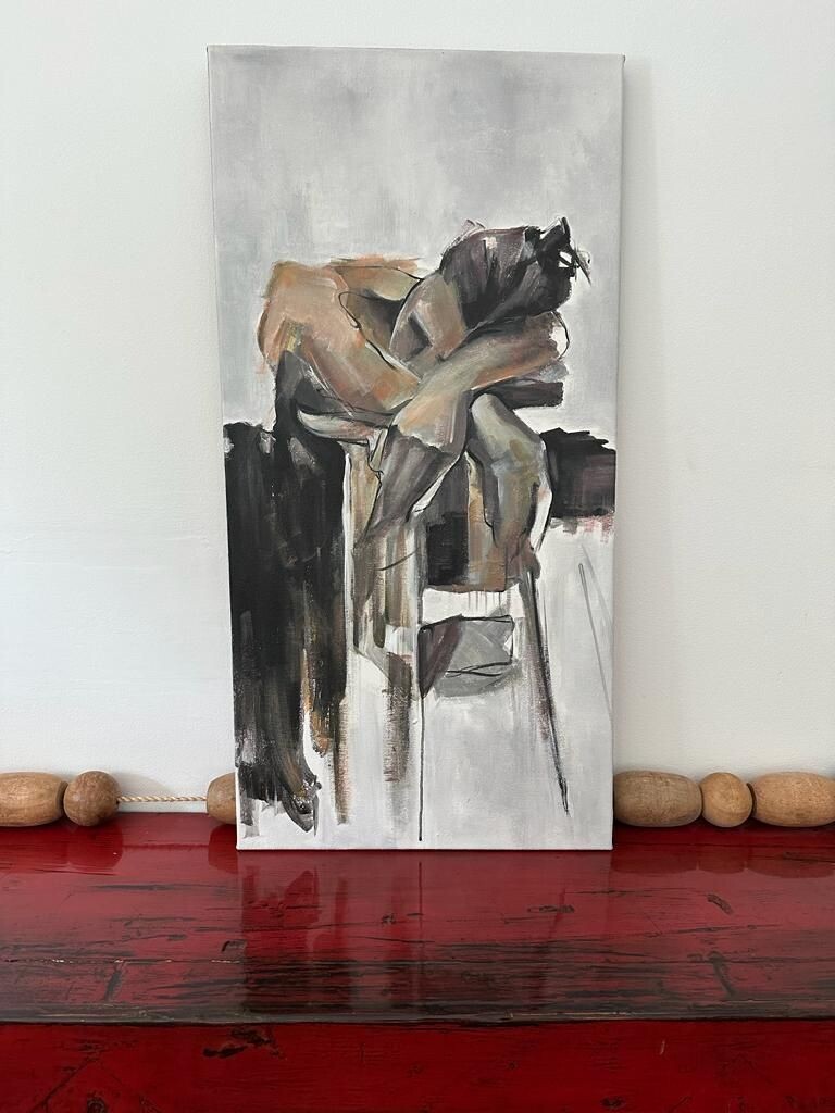 Resting Dancer Painting 50 CM X 100 CM