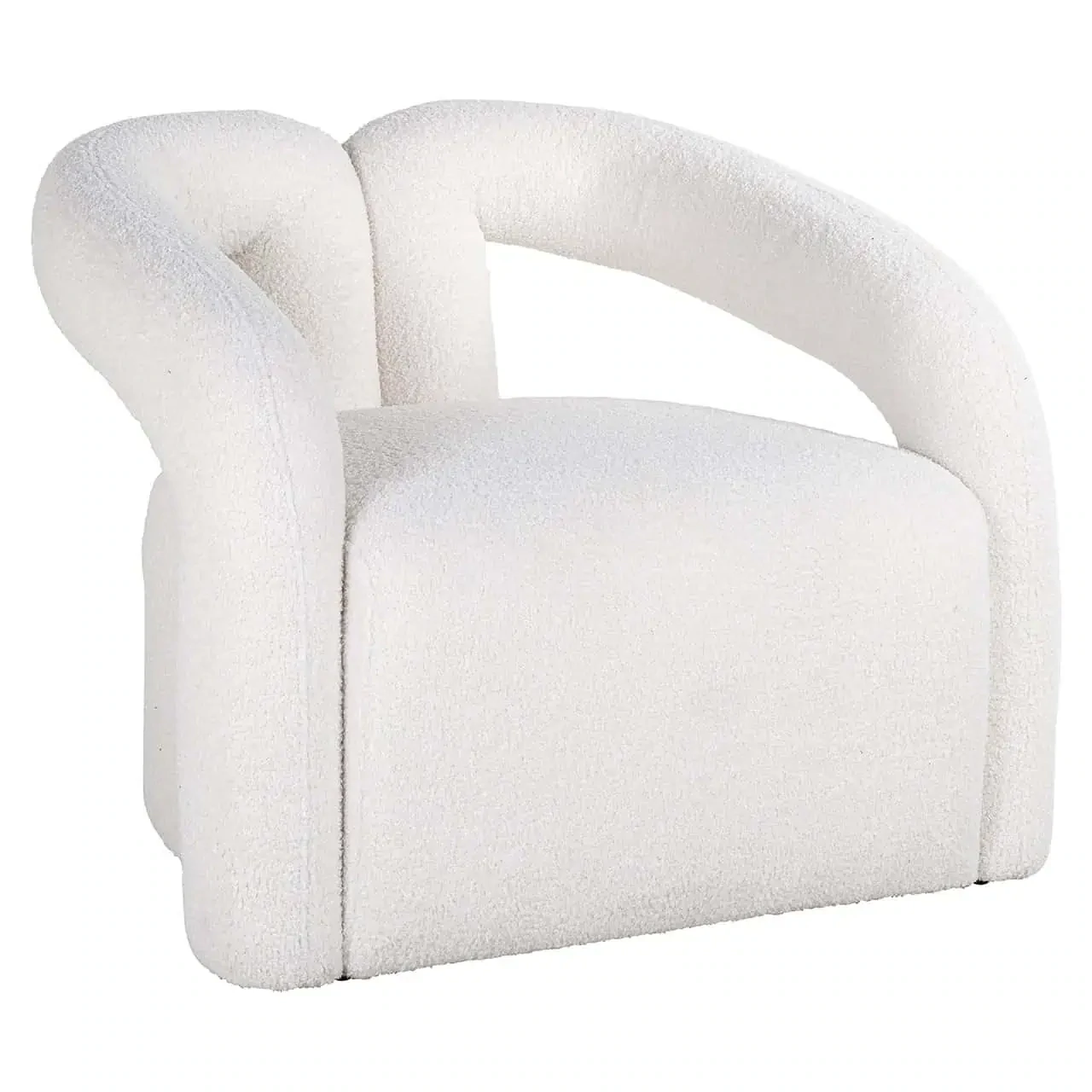 Dana (Bouclé white furry)