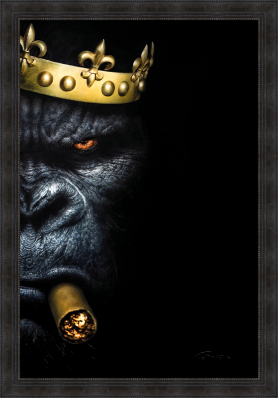 The real boss : Gorilla with crown